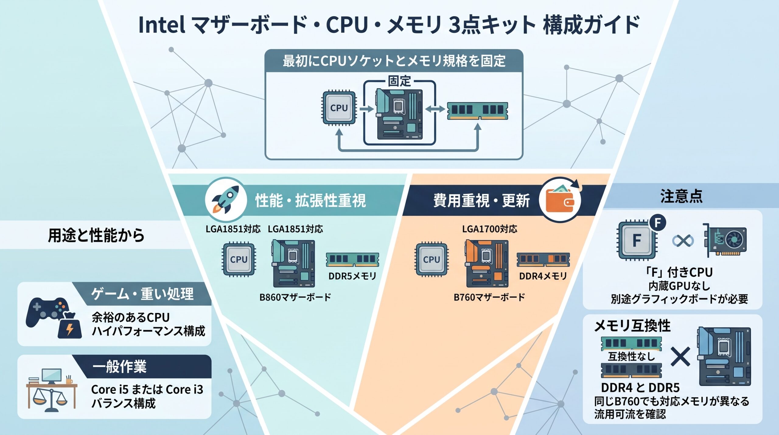 マザーボード　CPU メモリー　まとめ売り マザーボード・CPU・メモリ3点セットのIntelおすすめ構成10選｜世代と