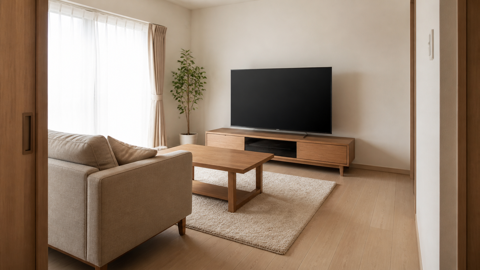 大きすぎを避ける55インチテレビの部屋の広さ｜55インチ テレビ 部屋の広さと費用の判断基準