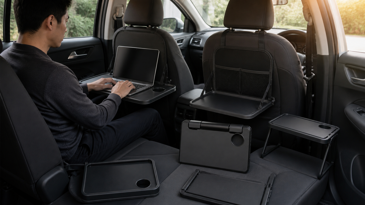 停車中のPC作業を支える車載テーブル10製品