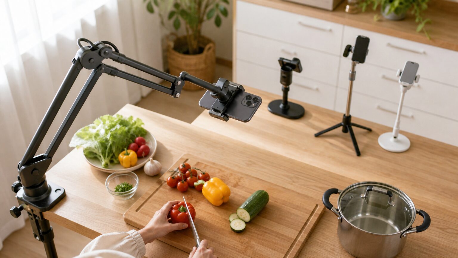 料理動画向けスマホスタンドおすすめ10選｜俯瞰撮影で失敗しない選び方
