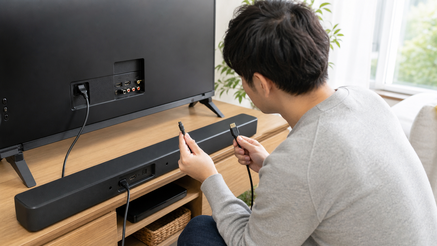 サウンドバー接続で迷わない光デジタルとHDMIの判断基準