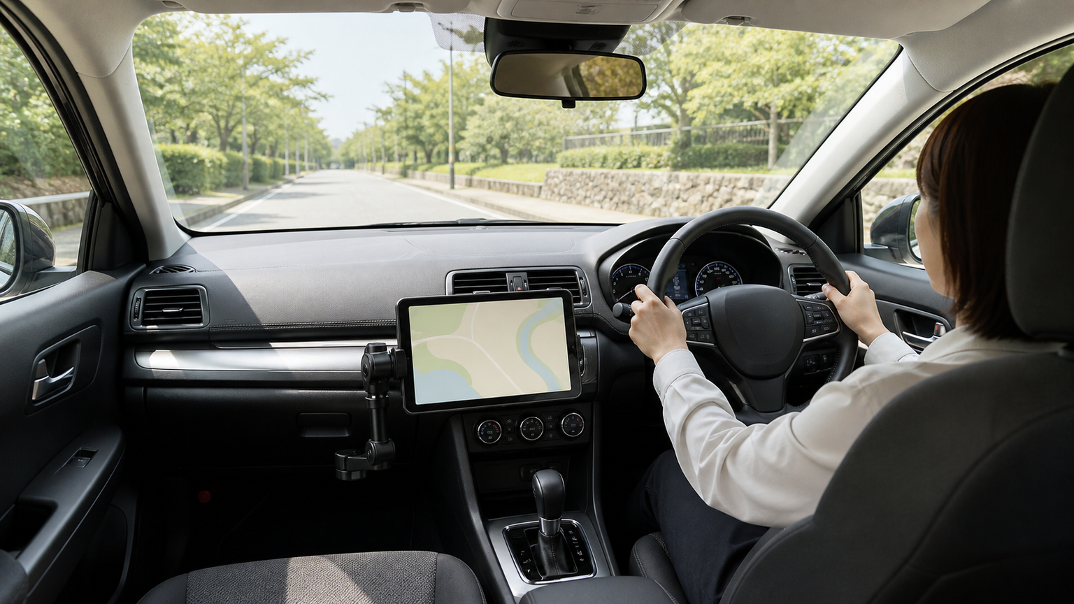 iPadをカーナビとして固定する方法｜車内で安全に使うための設置基準