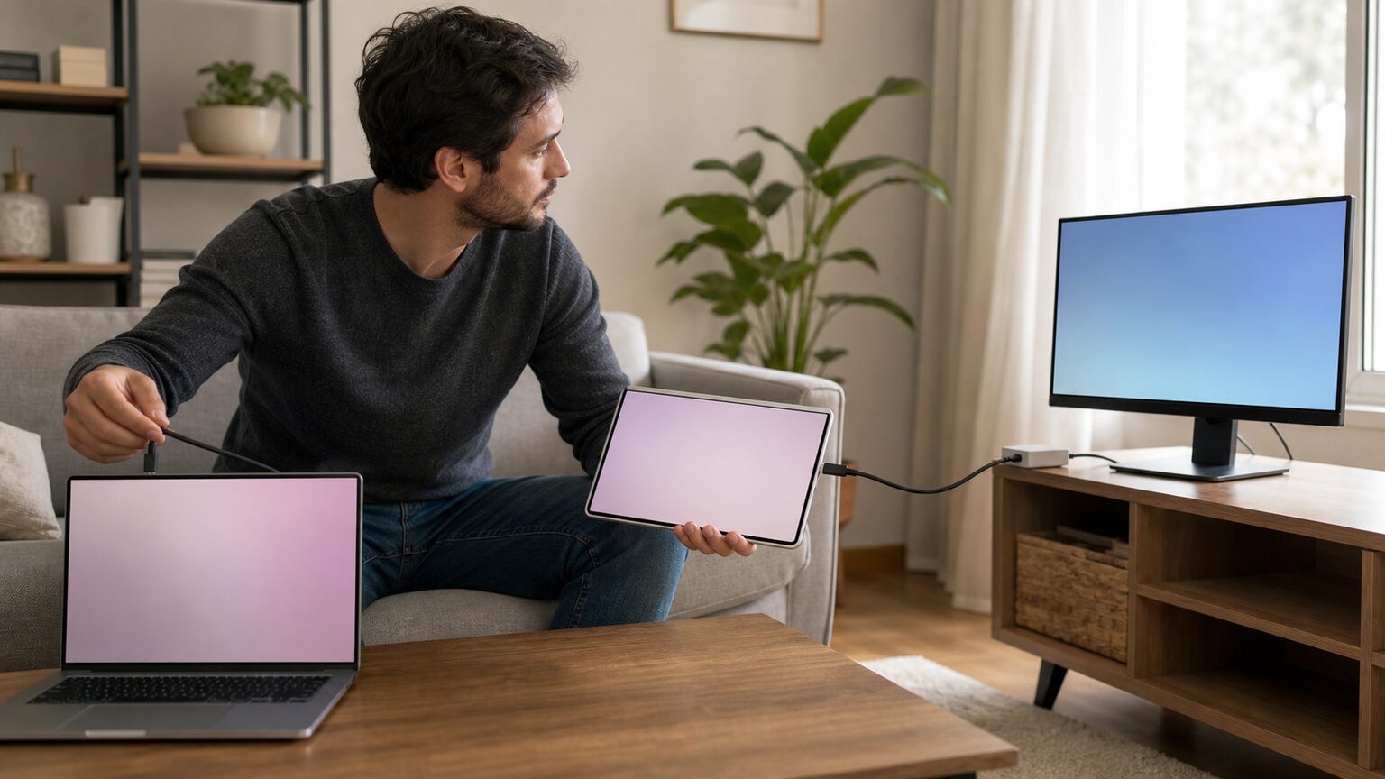 タブレットとパソコンを画面接続する前の判断基準