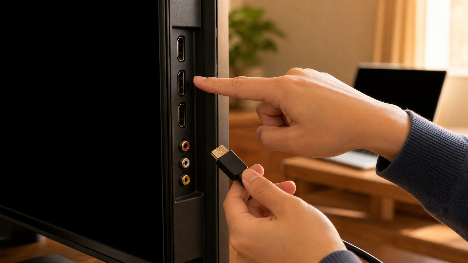 パソコンの画面をテレビへ正しく映すための確認基準