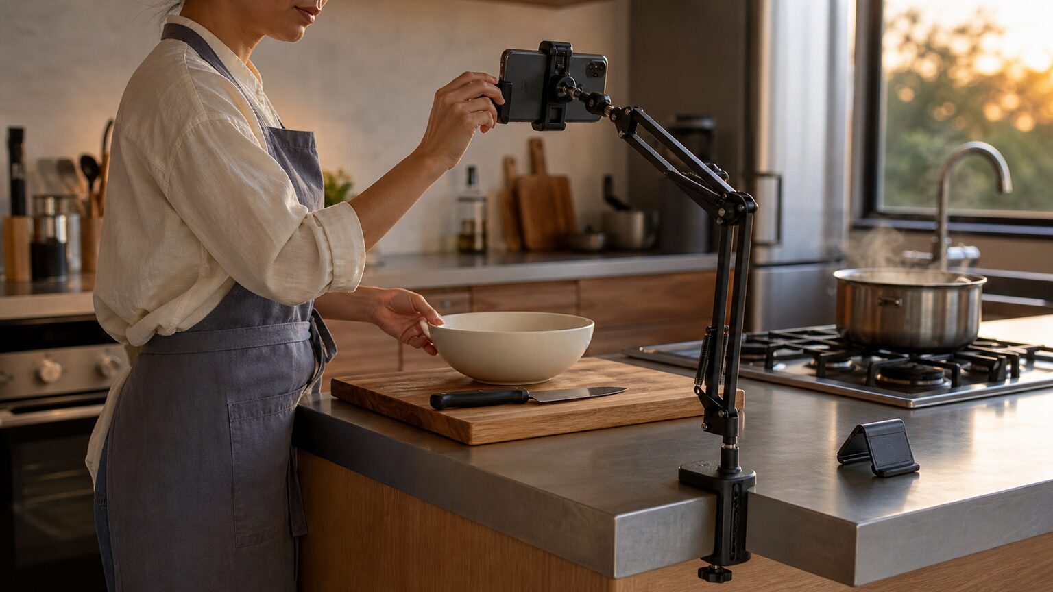 料理動画を撮りやすくするスタンド選びの基準