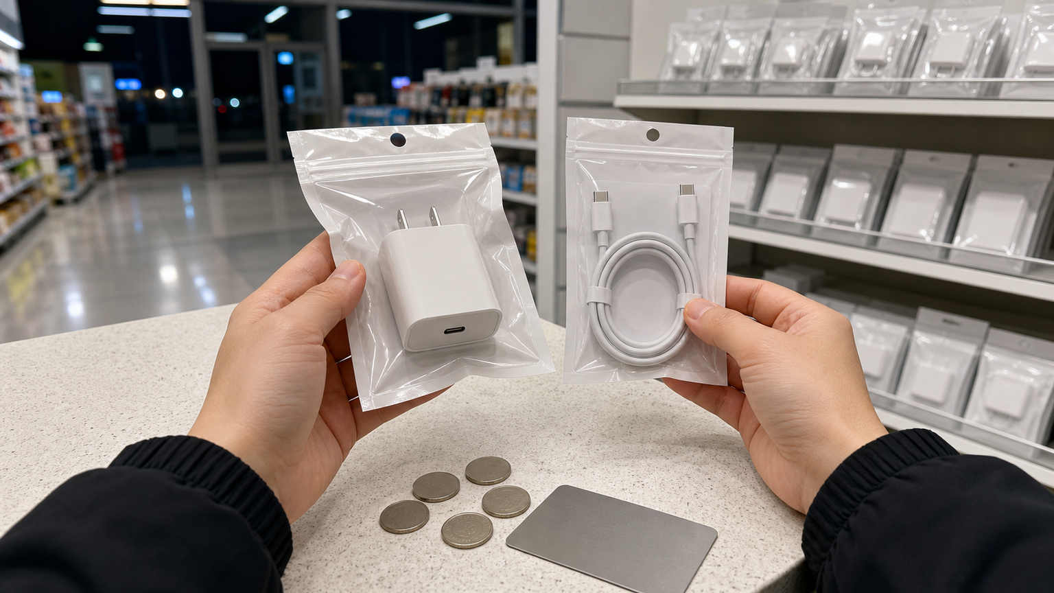 コンビニのType-C充電器の値段は?購入前に確認したい相場と選び方