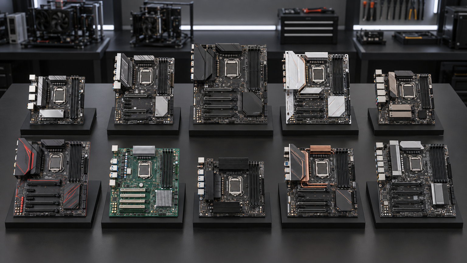 ASRockの各シリーズを代表するマザーボード10製品を比較