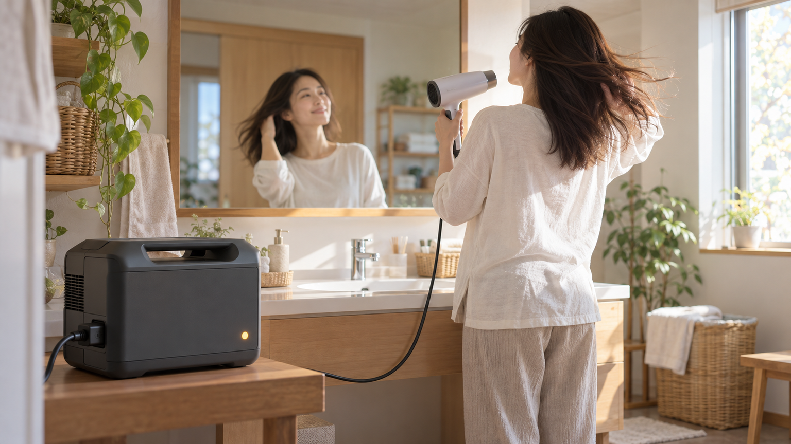 ドライヤーを使える条件から最適な電源を判断しよう