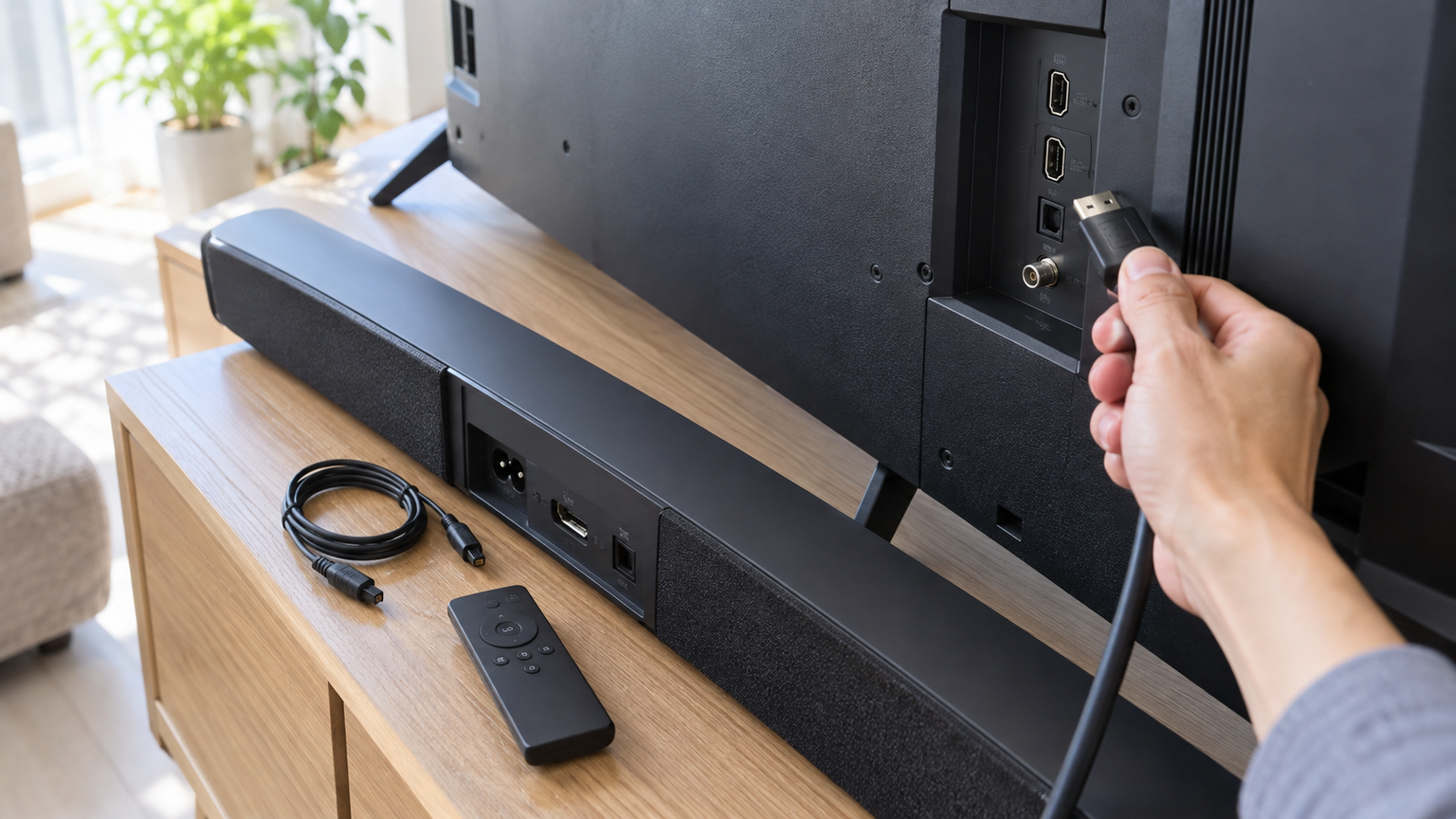 ハイセンスのテレビにサウンドバーを接続する前の確認事項