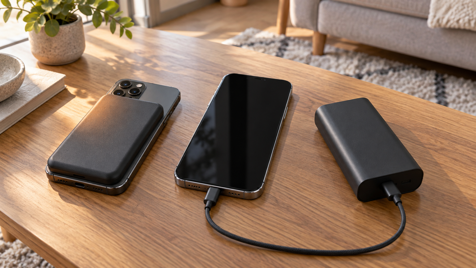 ワイヤレスモバイルバッテリーのデメリットは？有線充電との違いと選び方