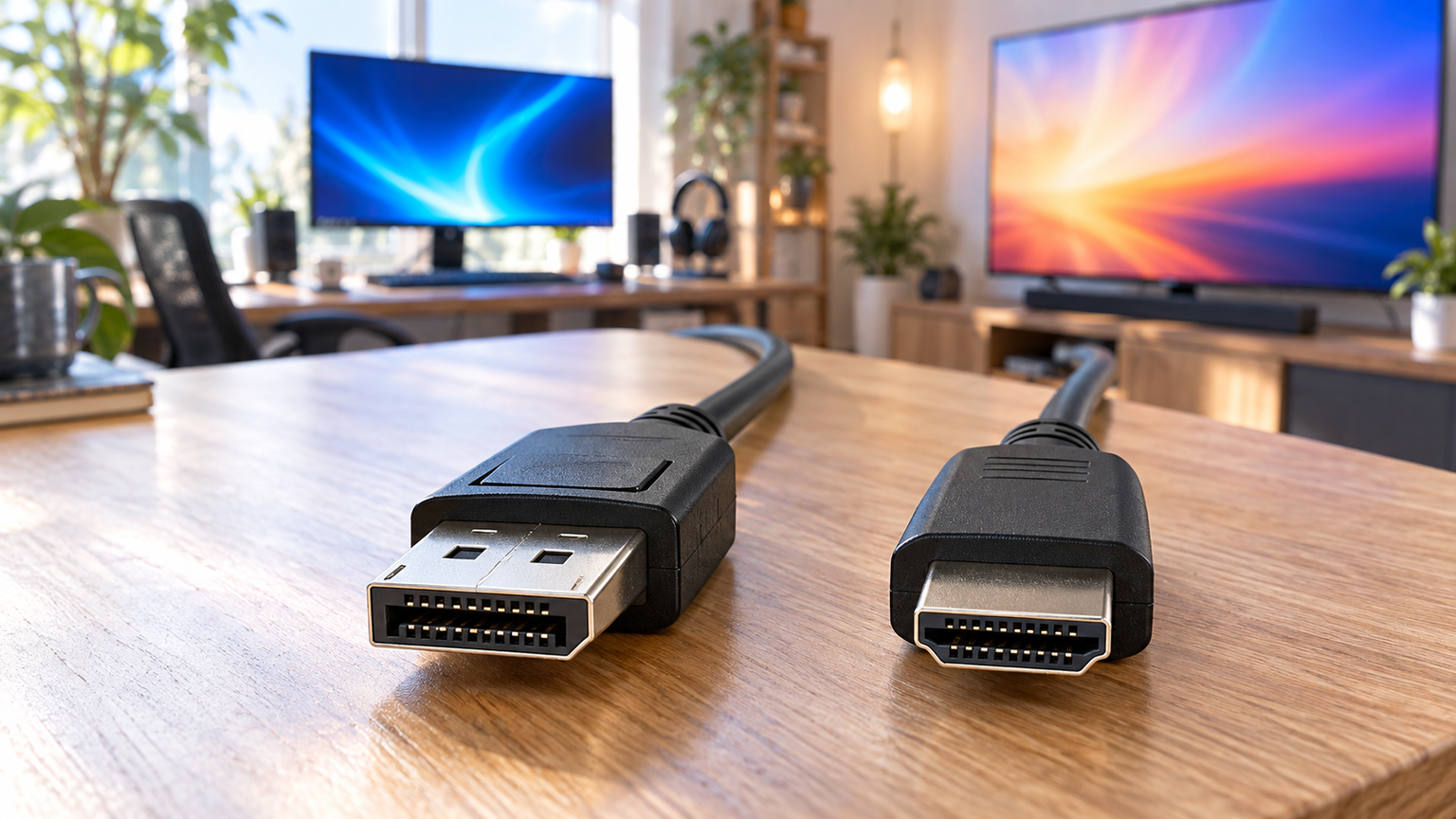 DisplayPortケーブルとHDMIケーブルの違いは？用途別の選び方